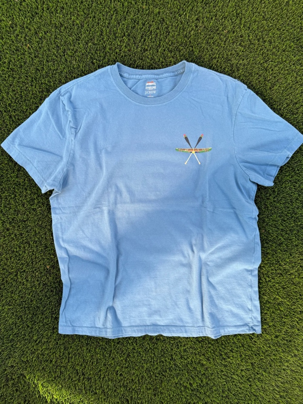 JCrew - Light Blue Graphic Short-Sleeve Crewneck T-Shirt